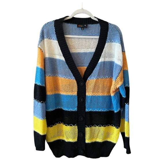 dELiA*s Sweaters - dELiA*s x Doll’s Kill Multicolor Striped Cardigan